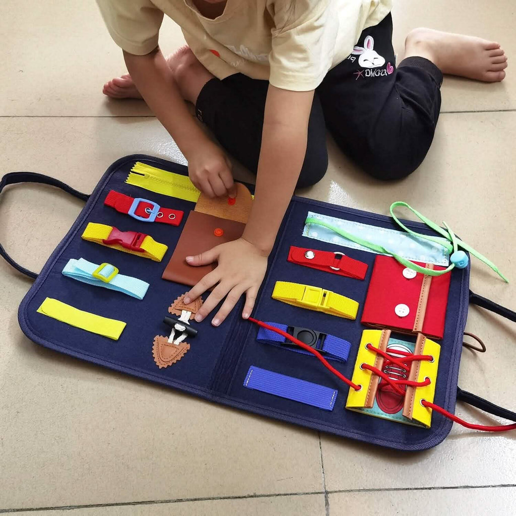felt busy board sensory activity toy product photo showing the full item