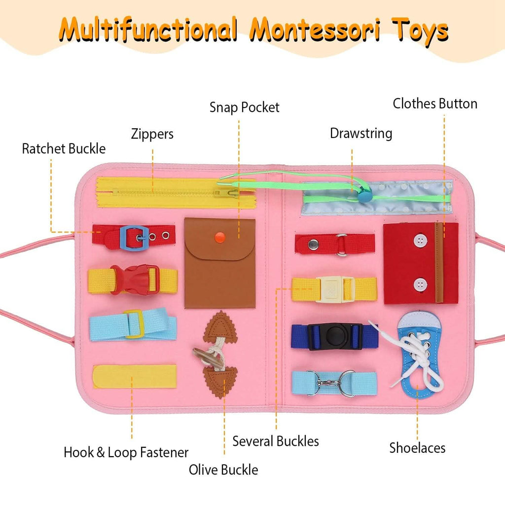 Busy Board Sensory Activity Board for Toddlers