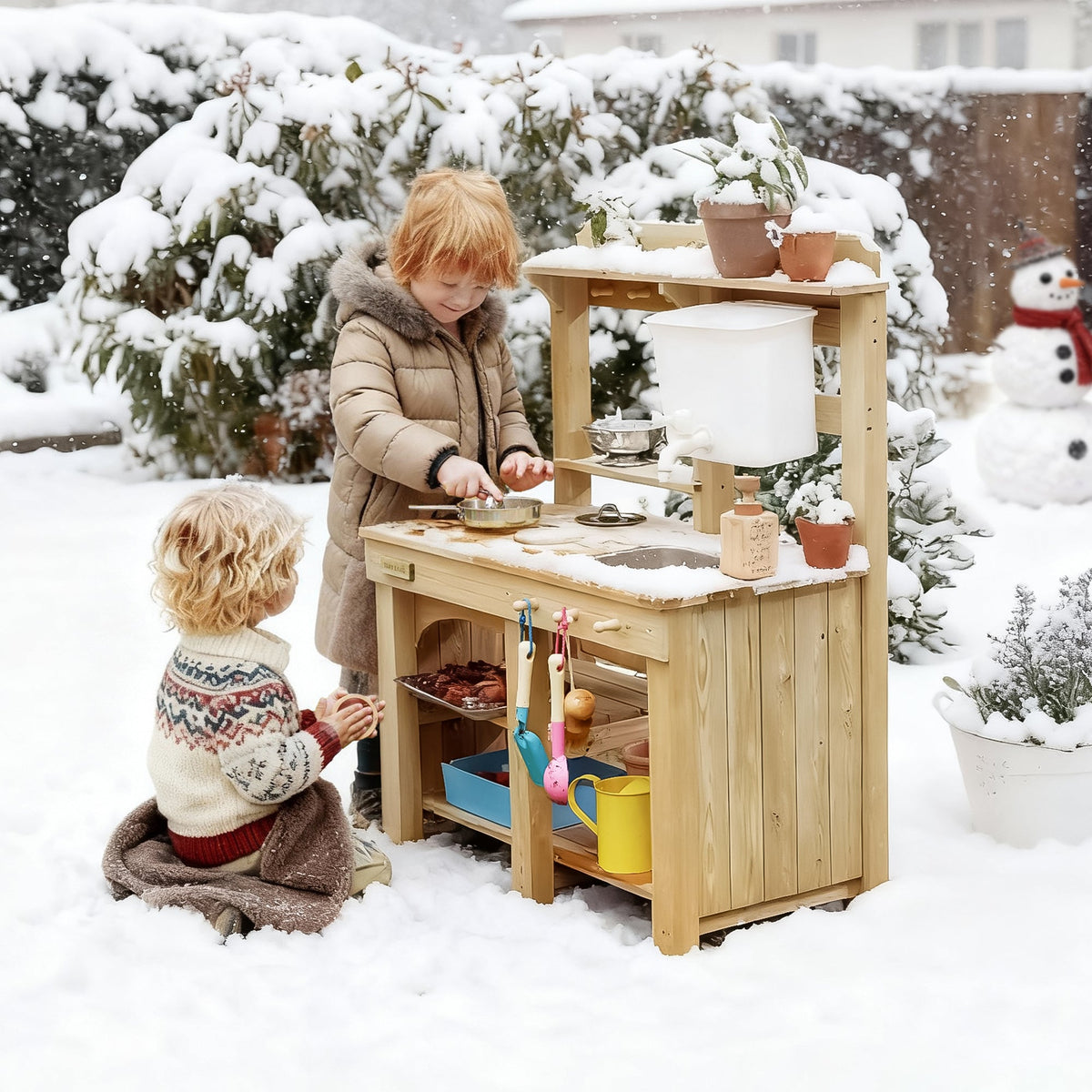 Tiny Land Mud Kitchen - DuoPlay Outdoor Play Kitchen for Kids — product image 15 of 15