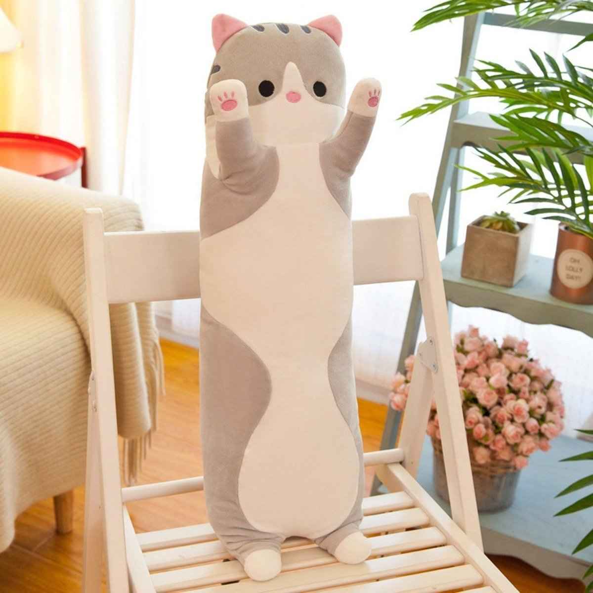 Long Cat Plush Pillow – 26 Inch — product photo 3 of 12