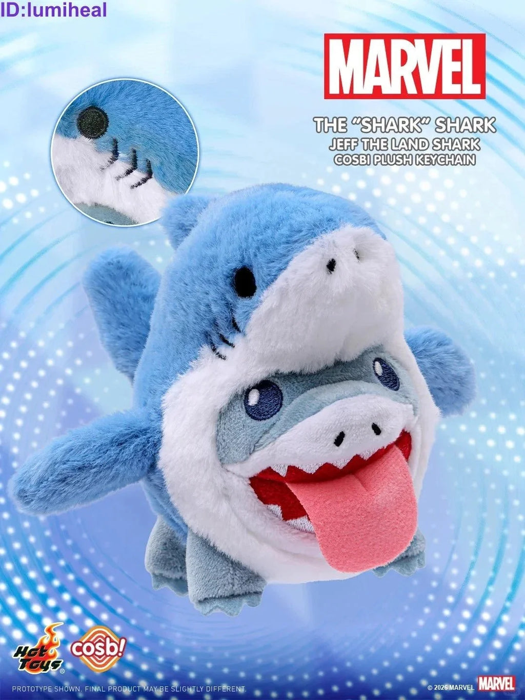 Jeff the Land Shark Cosbi Plush Keychain Blind Box