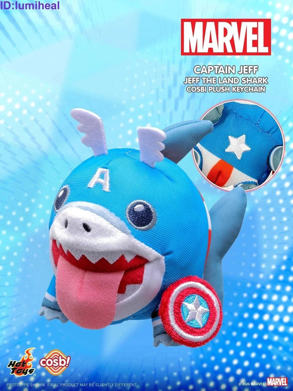 Jeff the Land Shark Cosbi Plush Keychain Blind Box