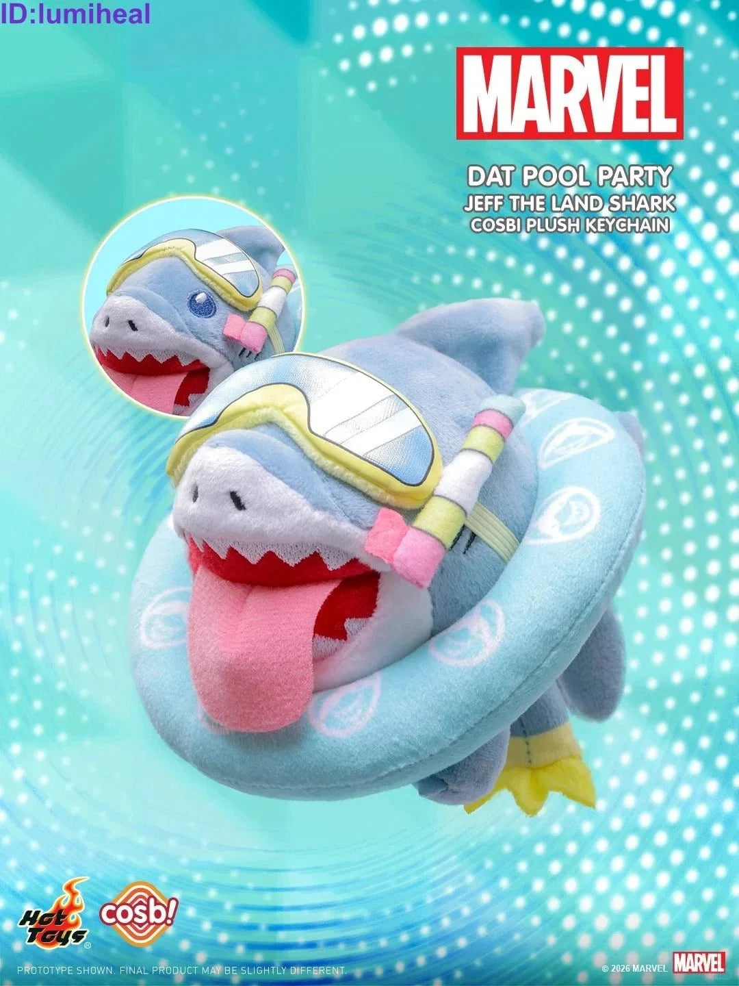 Jeff the Land Shark Cosbi Plush Keychain Blind Box