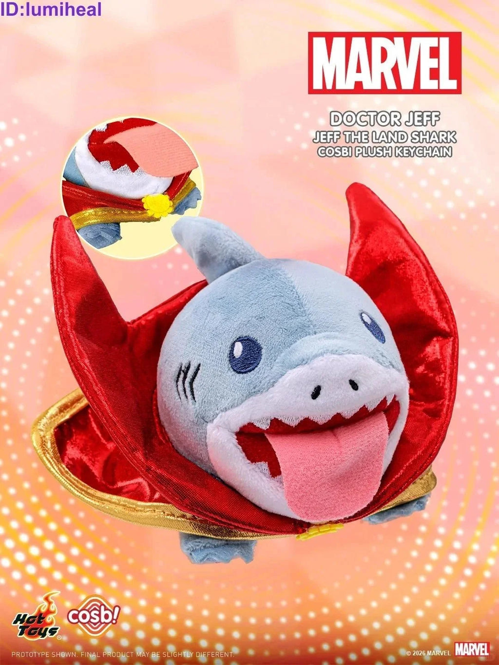 Jeff the Land Shark Cosbi Plush Keychain Blind Box