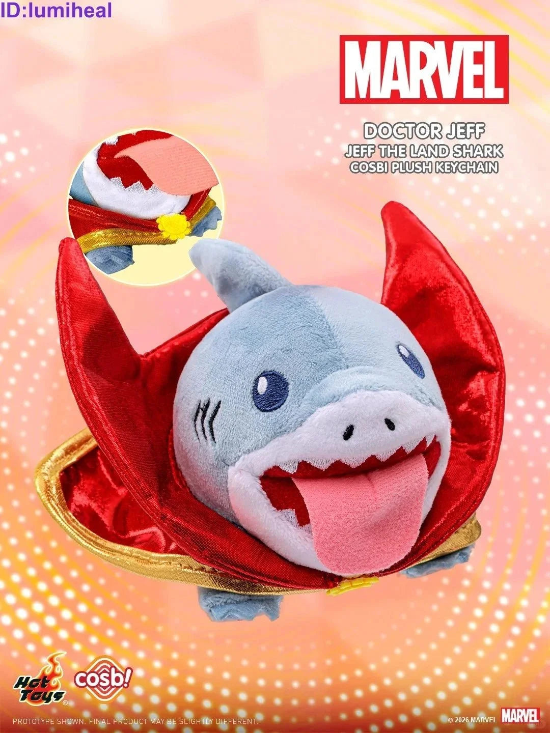 Jeff the Land Shark Cosbi Plush Keychain Blind Box