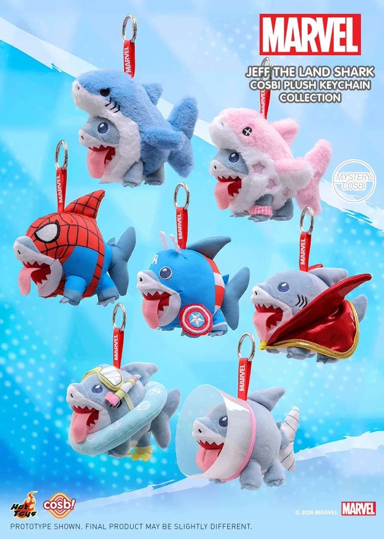 Jeff the Land Shark Cosbi Plush Keychain Blind Box