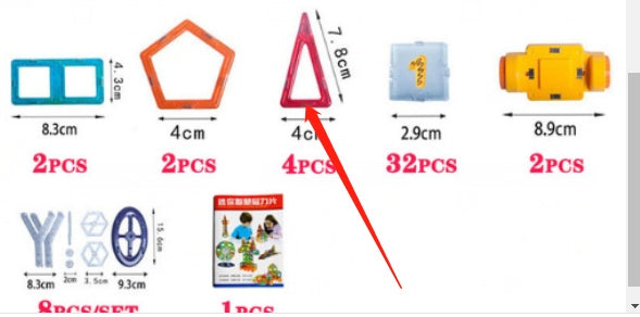 Mini Magnetic Building Pieces - Pipkin & Puddle: Dreamland - 100pcs