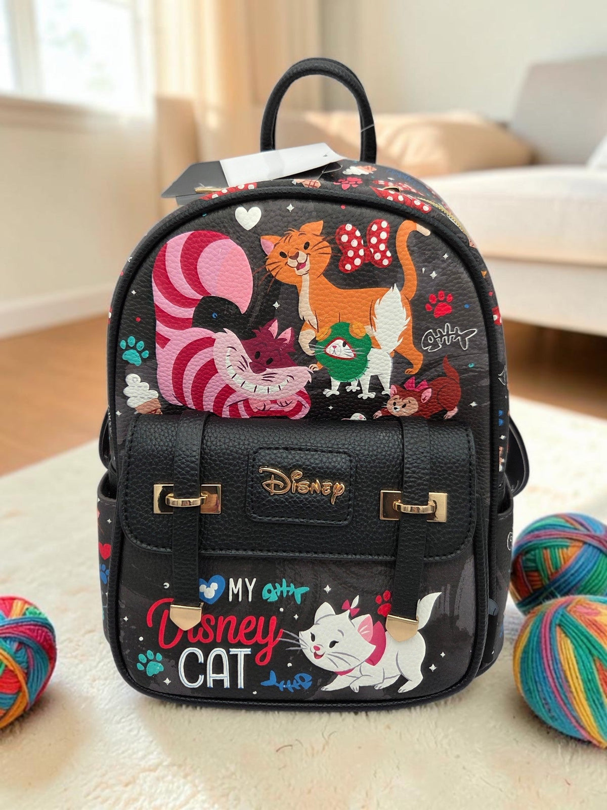 Cat Themed Mini Backpack Accessory — product photo 1 of 4