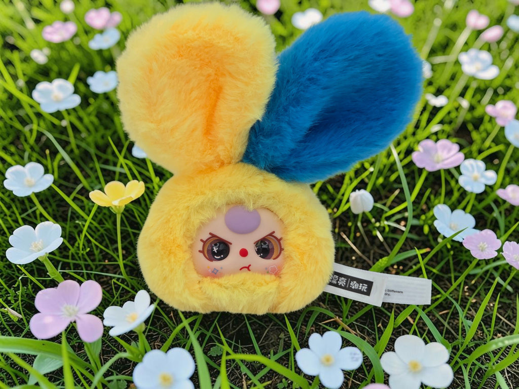 Baby Three Petit Macaron Cute Bunny Head v2 Plush — Lemon Soda — product photo 1 of 3