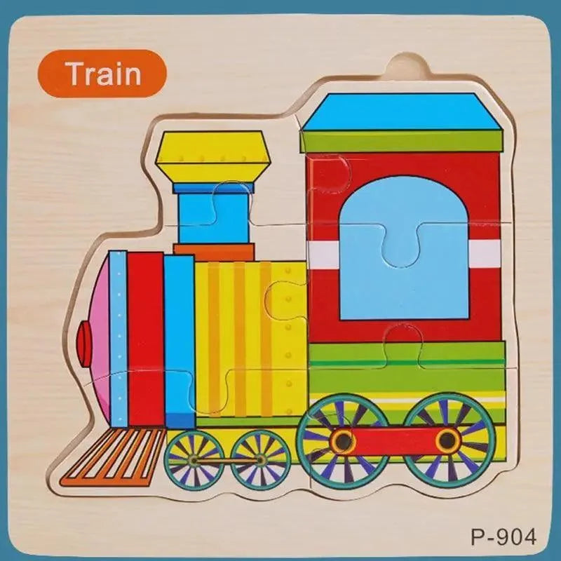 Animals & Vehicles Wooden Puzzle