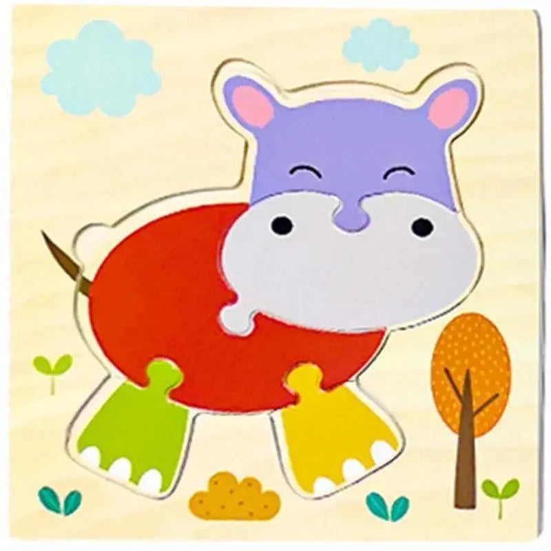 Animals & Vehicles Wooden Puzzle