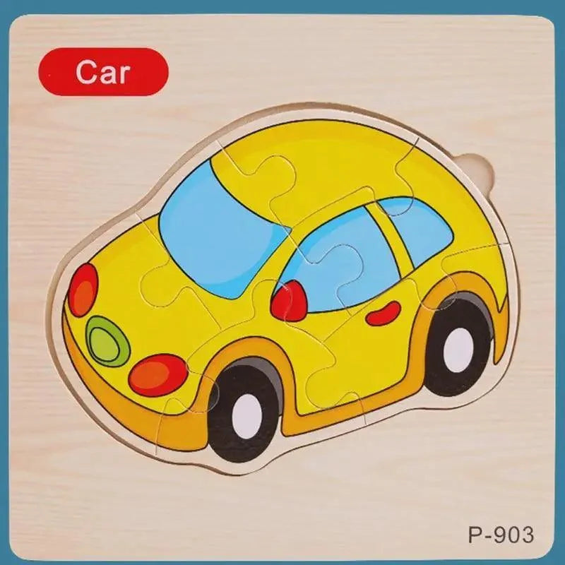 Animals & Vehicles Wooden Puzzle