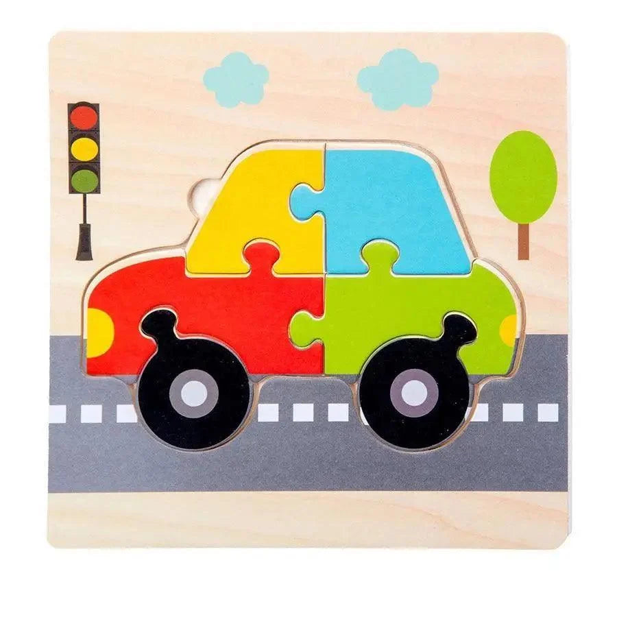 Animals & Vehicles Wooden Puzzle