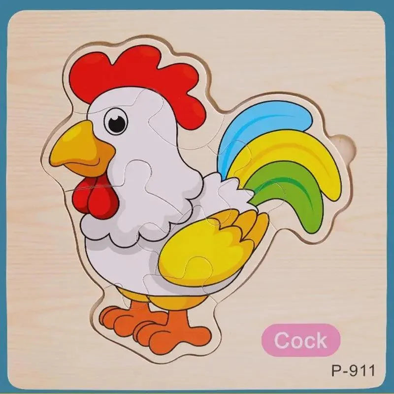 Animals & Vehicles Wooden Puzzle