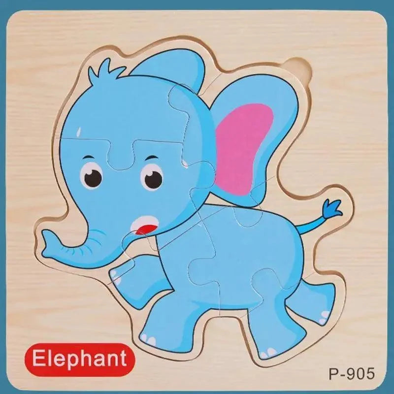 Animals & Vehicles Wooden Puzzle