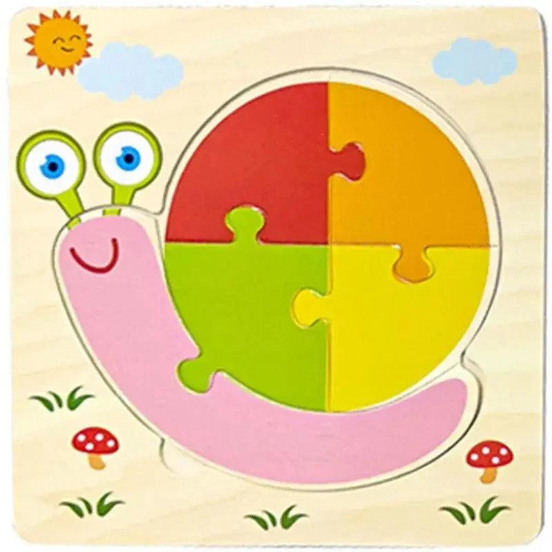 Animals & Vehicles Wooden Puzzle