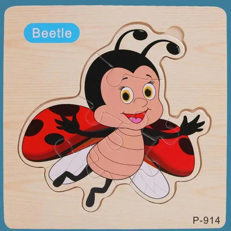 Animals & Vehicles Wooden Puzzle