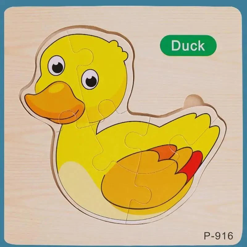 Animals & Vehicles Wooden Puzzle