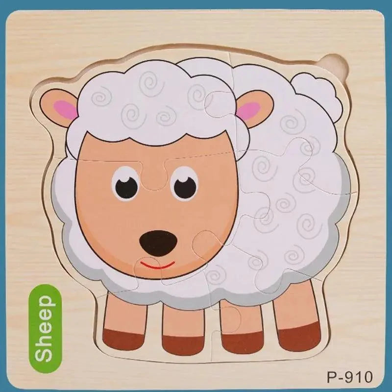 Animals & Vehicles Wooden Puzzle