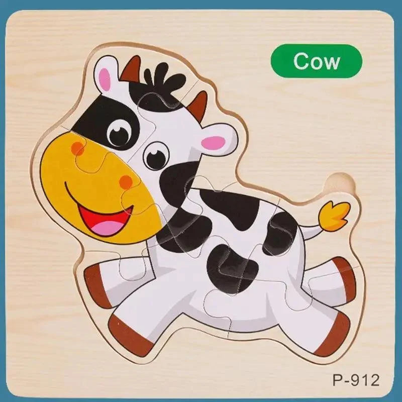 Animals & Vehicles Wooden Puzzle