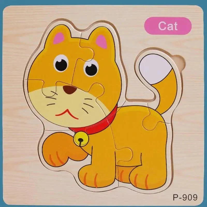 Animals & Vehicles Wooden Puzzle