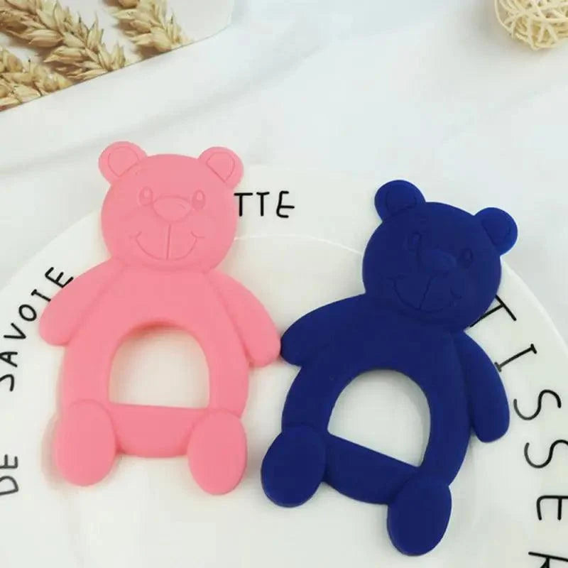 New Silicone Baby Teethers Cute Bear Shape Kids Teethers Safety Children Teething Infants Chewing Toys Newborn Dental Care
