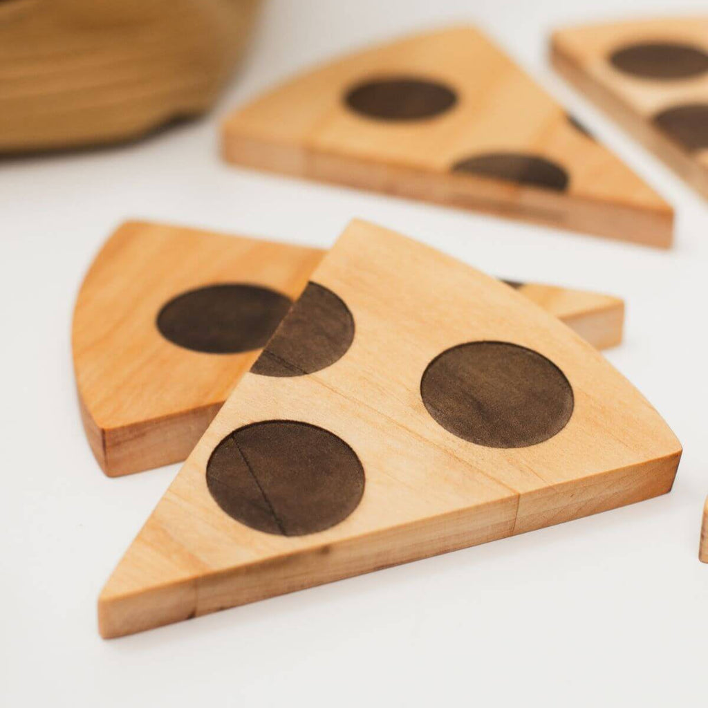 Wooden pizza toy