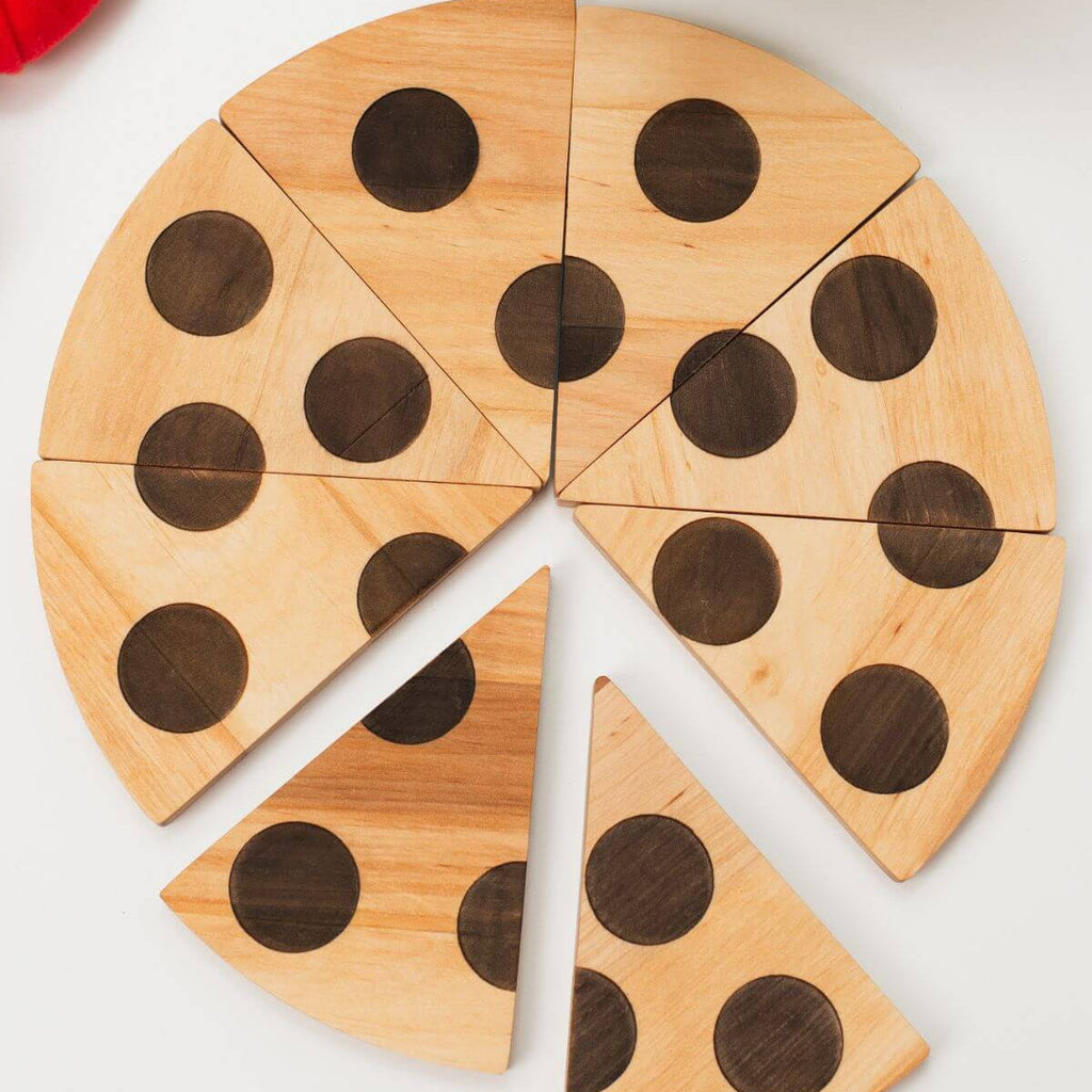 Wooden pizza toy