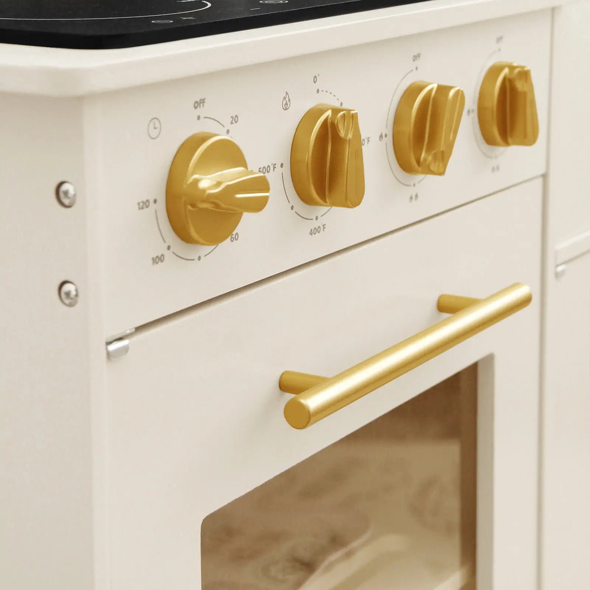 Tiny Land Iconic Wooden Play Kitchen – Cream Pretend Cooking Set for Kids — product image 5 of 8