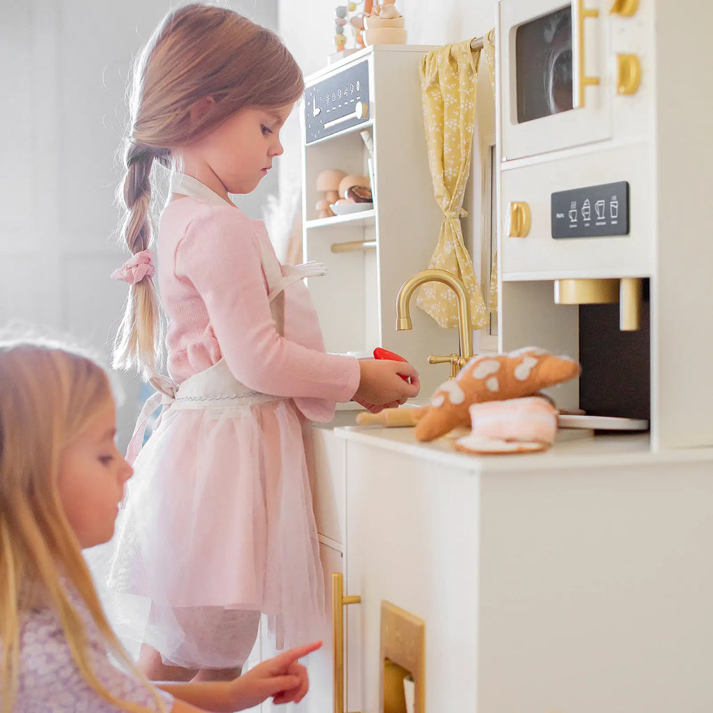 Tiny Land Iconic Wooden Play Kitchen – Cream Pretend Cooking Set for Kids — product image 6 of 8