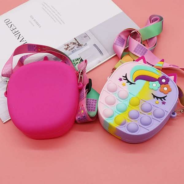 Unicorn Pop Purse: Wearable Fidget Bag