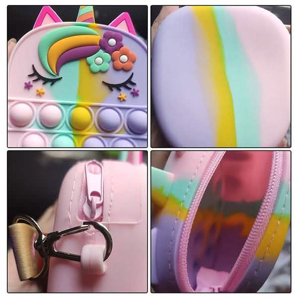 Unicorn Pop Purse: Wearable Fidget Bag