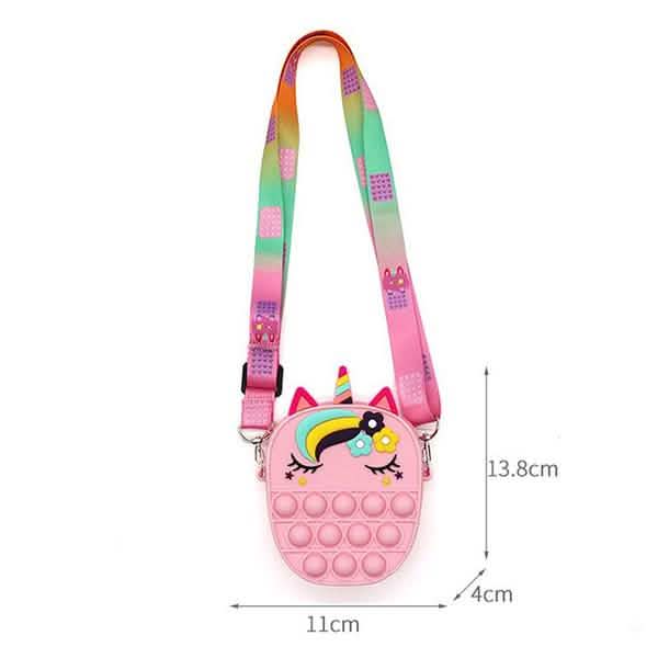 Unicorn Pop Purse: Wearable Fidget Bag