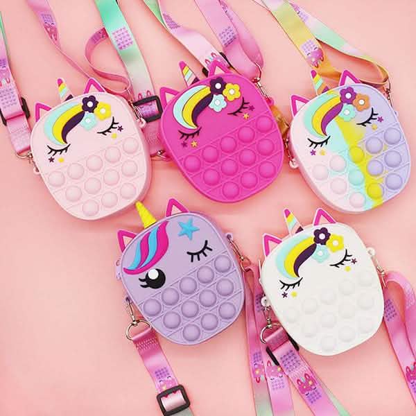 Unicorn Pop Purse: Wearable Fidget Bag