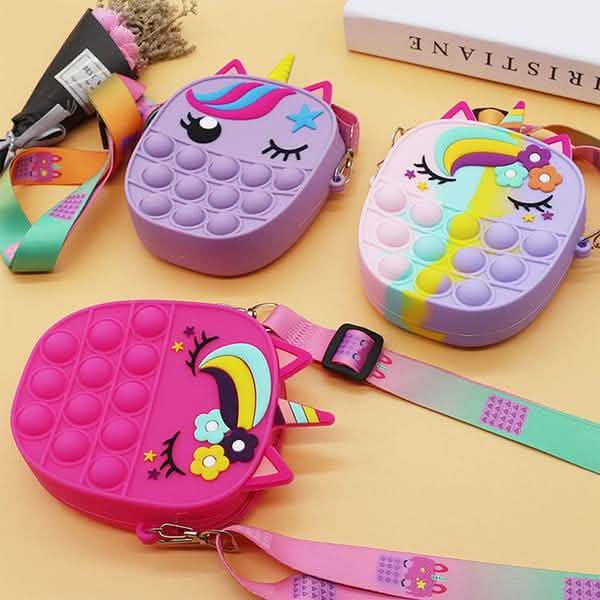 Unicorn Pop Purse: Wearable Fidget Bag