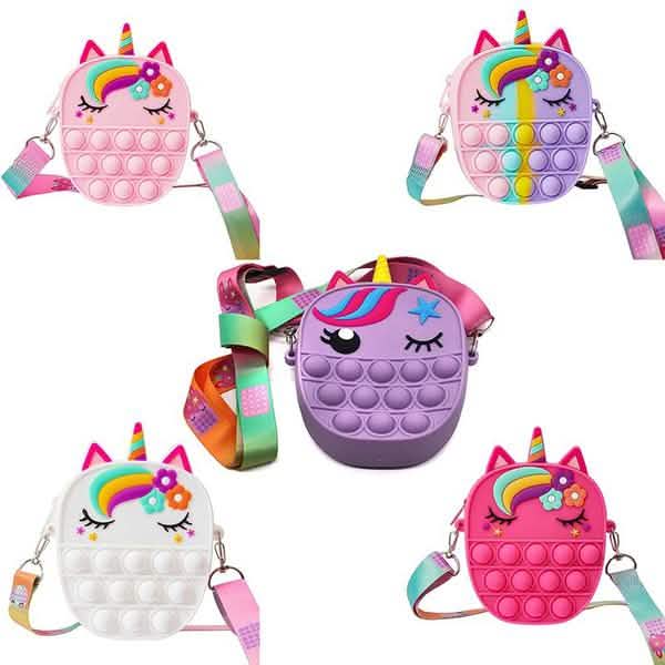 Unicorn Pop Purse: Wearable Fidget Bag