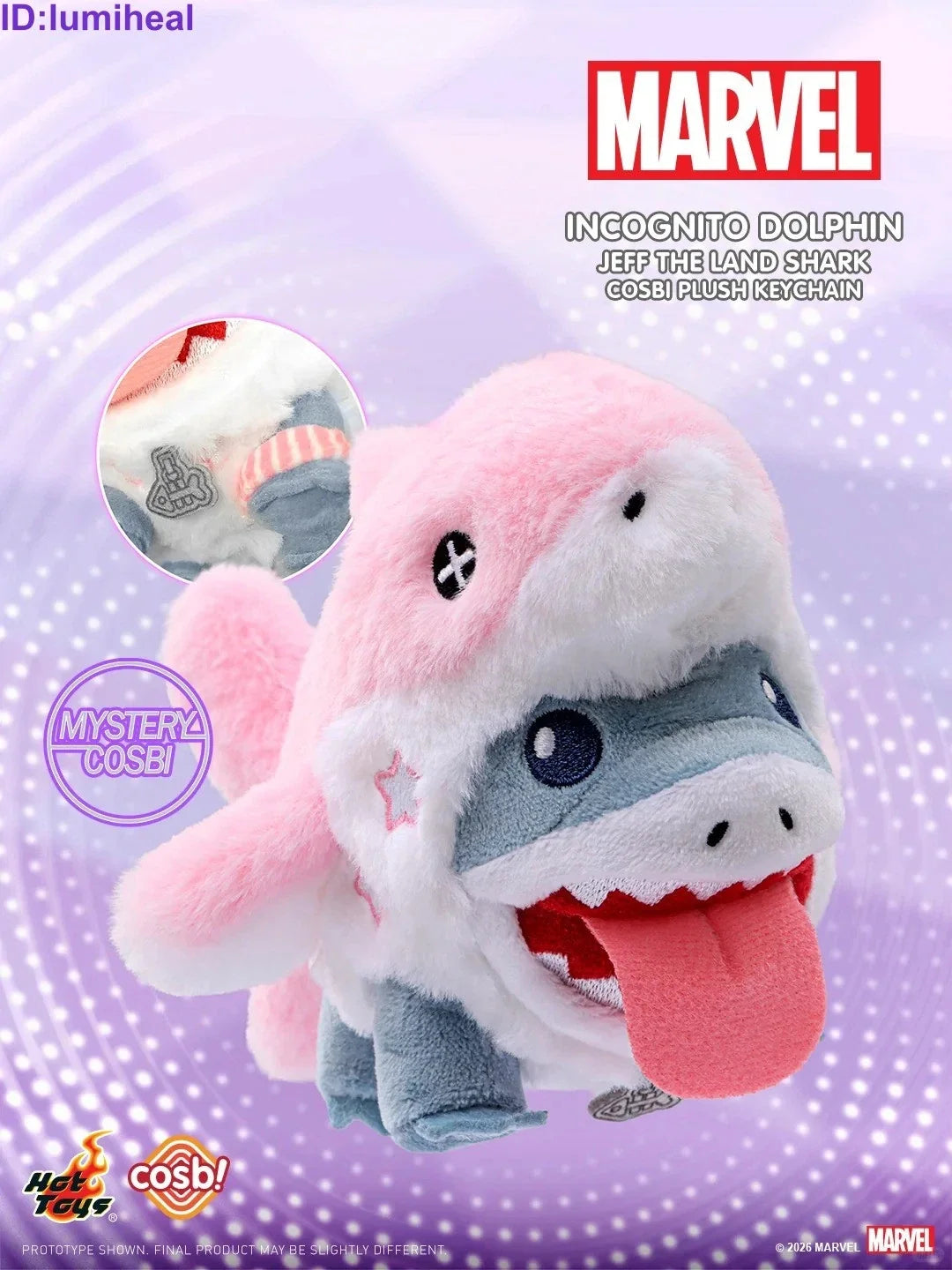 Jeff the Land Shark Cosbi Plush Keychain Blind Box