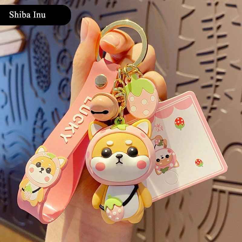 Strawberry Shiba Keychain — product photo 11 of 11