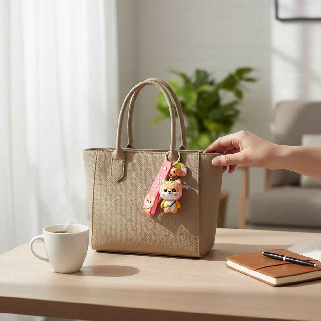 Strawberry Shiba Keychain — product photo 3 of 11