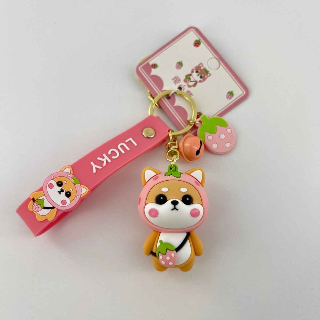 Strawberry Shiba Keychain — product photo 10 of 11