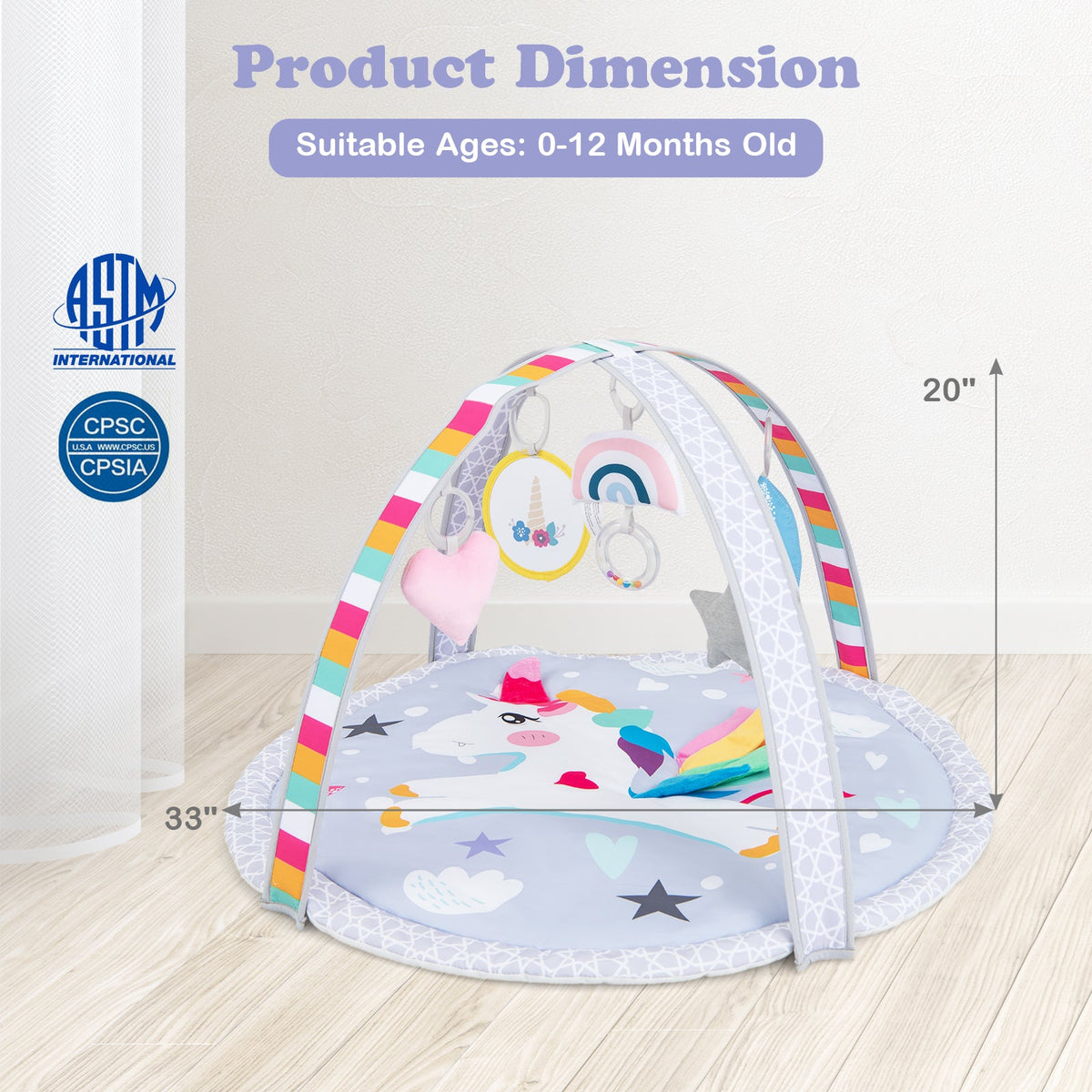 Little Sprouts 7-in-1 Baby Play Gym