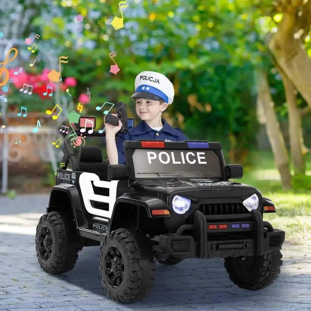 TOBBI 12V 2-Seater Electric Kids Off-Road Police Car - Maven Couture IncElectric Riding Vehicles