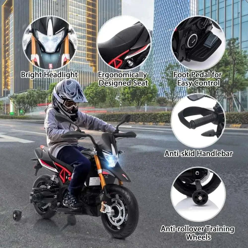 TOBBI 12V Electric Aprilia Licensed Kids Ride-On Motorcycle — product photo 5 of 9