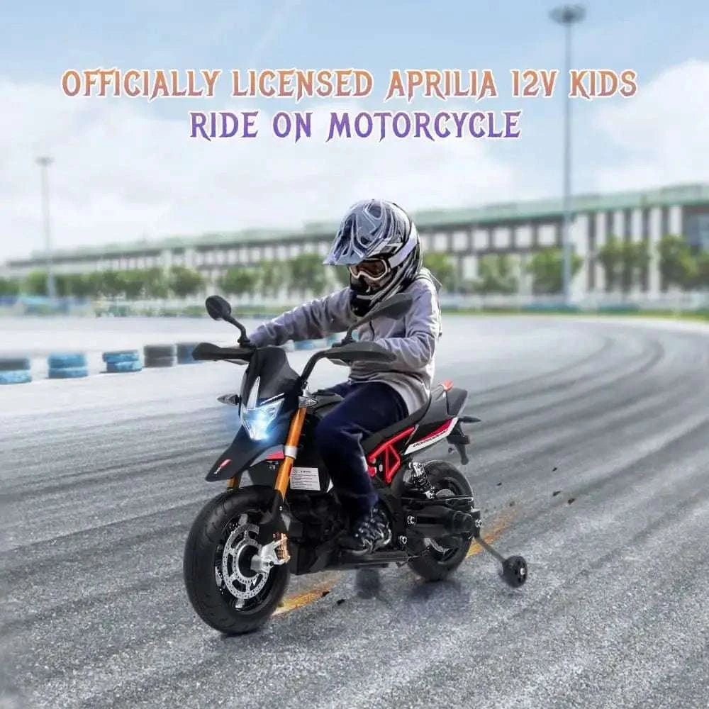 TOBBI 12V Electric Aprilia Licensed Kids Ride-On Motorcycle — product photo 7 of 9