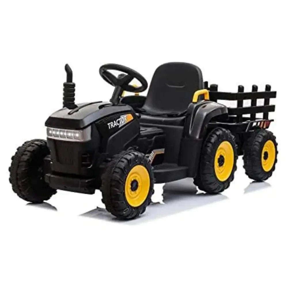 TOBBI 12V Electric Kids Ride-On Tractor with Trailer — product photo 10 of 10