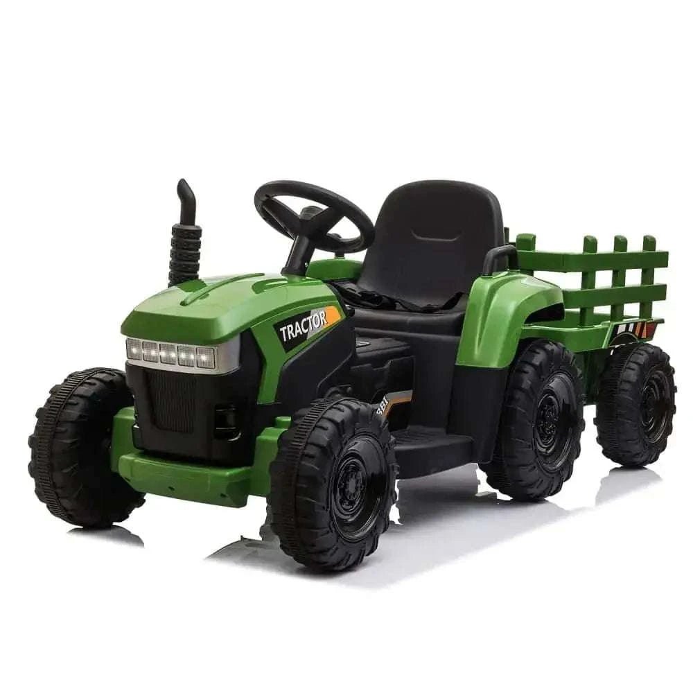 TOBBI 12V Electric Kids Ride-On Tractor with Trailer — product photo 2 of 10