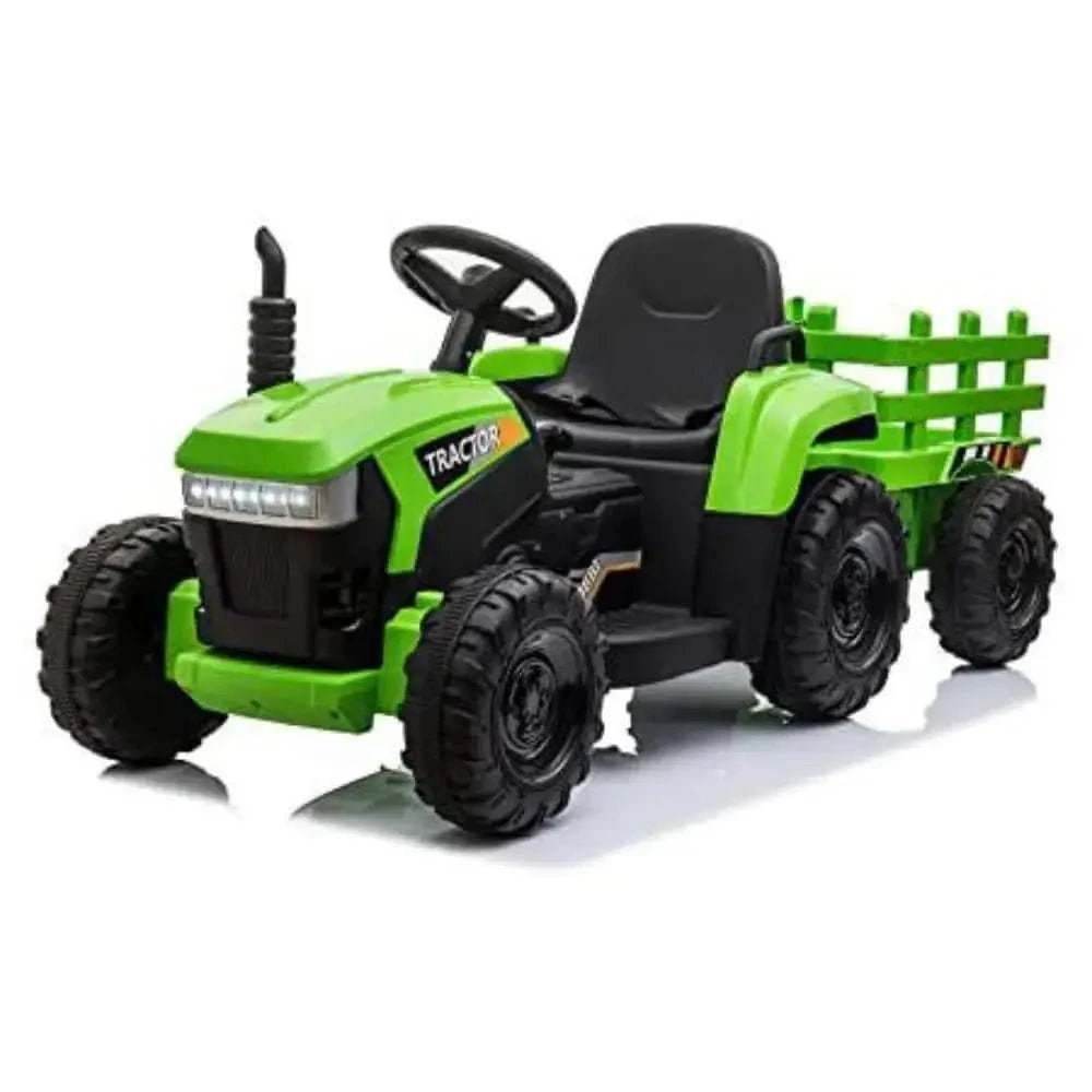 TOBBI 12V Electric Kids Ride-On Tractor with Trailer — product photo 7 of 10