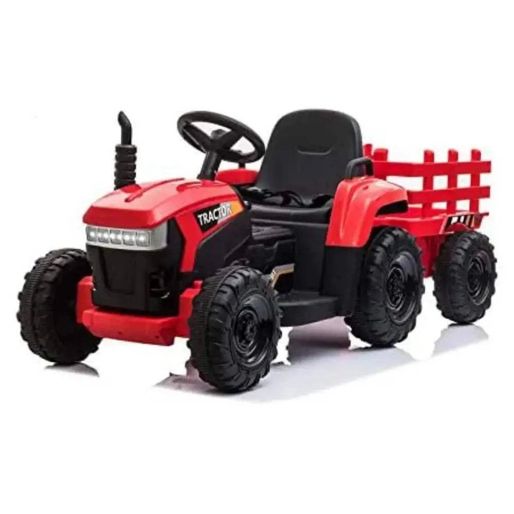 TOBBI 12V Electric Kids Ride-On Tractor with Trailer — product photo 9 of 10
