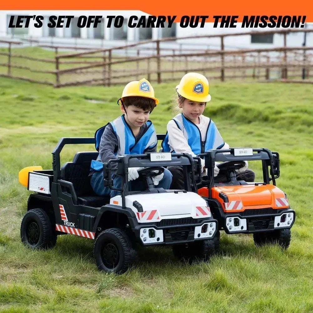 TOBBI 12V Kids Electric Dump Truck Ride-On Car — product photo 3 of 8