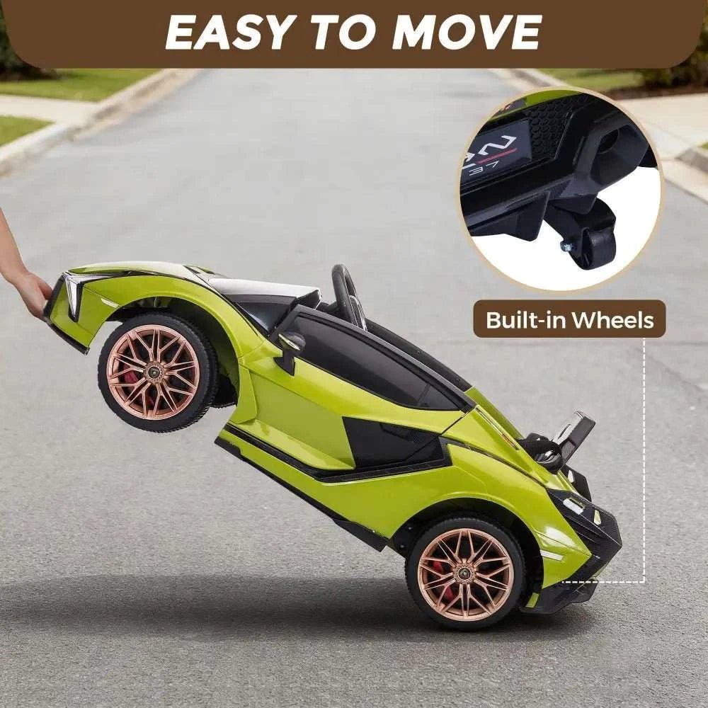 TOBBI 12V Licensed Lamborghini Sian Electric Kids Ride On Car - Maven Couture IncElectric Riding Vehicles